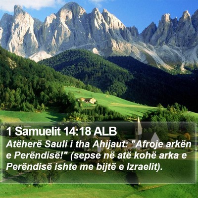 1 Samuelit 14:18 ALB Bible Verse Image