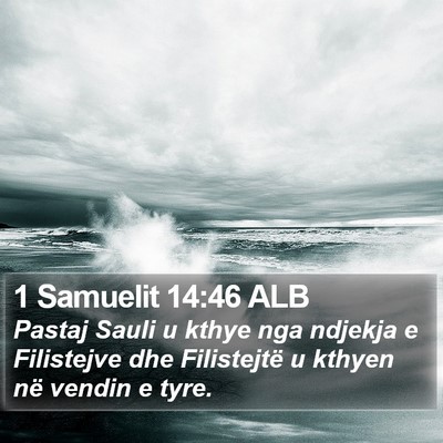 1 Samuelit 14:46 ALB Bible Verse Image