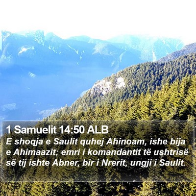 1 Samuelit 14:50 ALB Bible Verse Image