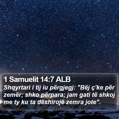 1 Samuelit 14:7 ALB Bible Verse Image