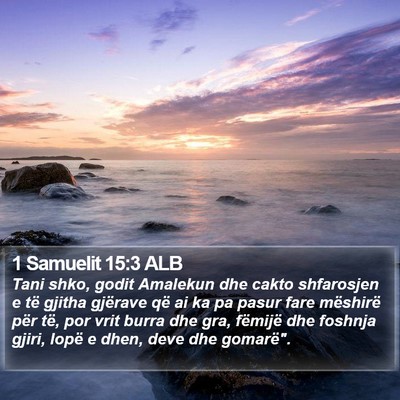 1 Samuelit 15:3 ALB Bible Verse Image