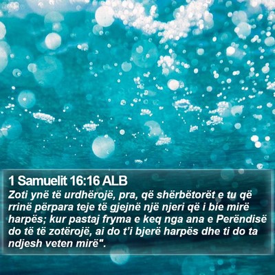 1 Samuelit 16:16 ALB Bible Verse Image