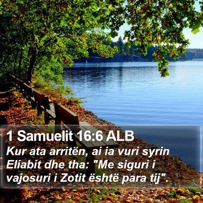 1 Samuelit 16:6 ALB Bible Verse Image