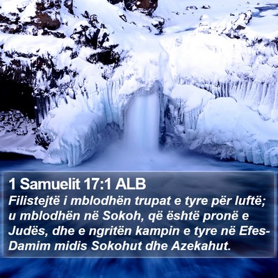1 Samuelit 17:1 ALB Bible Verse Image