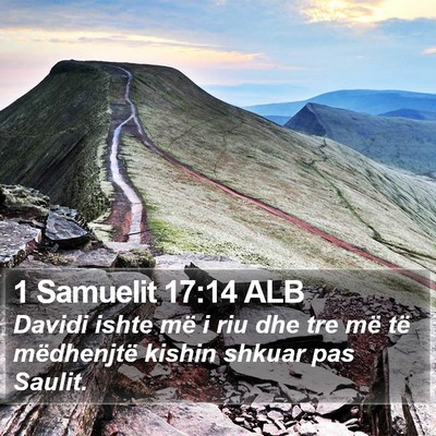 1 Samuelit 17:14 ALB Bible Verse Image