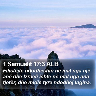 1 Samuelit 17:3 ALB Bible Verse Image