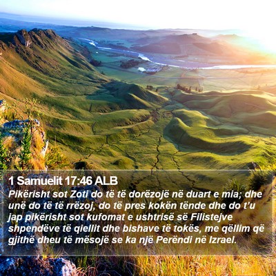 1 Samuelit 17:46 ALB Bible Verse Image