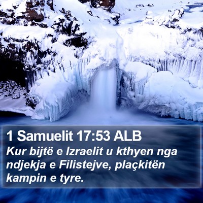 1 Samuelit 17:53 ALB Bible Verse Image
