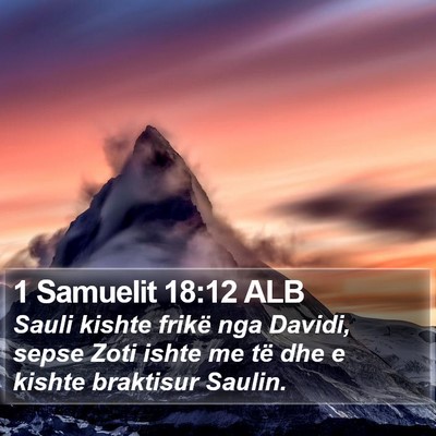 1 Samuelit 18:12 ALB Bible Verse Image