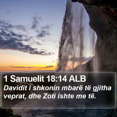 1 Samuelit 18:14 ALB Bible Verse Image