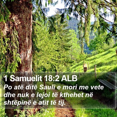 1 Samuelit 18:2 ALB Bible Verse Image