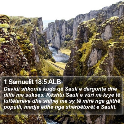 1 Samuelit 18:5 ALB Bible Verse Image