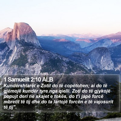1 Samuelit 2:10 ALB Bible Verse Image