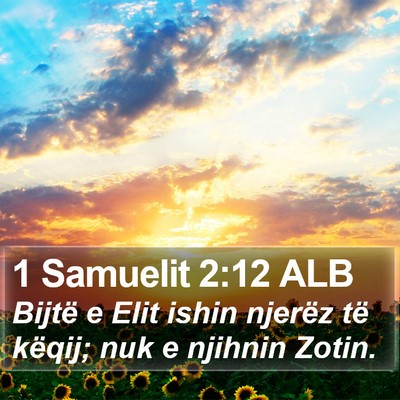 1 Samuelit 2:12 ALB Bible Verse Image