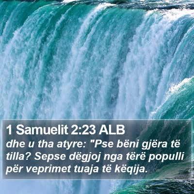 1 Samuelit 2:23 ALB Bible Verse Image