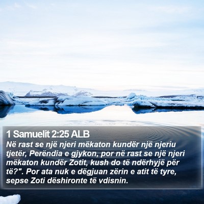 1 Samuelit 2:25 ALB Bible Verse Image