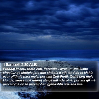 1 Samuelit 2:30 ALB Bible Verse Image