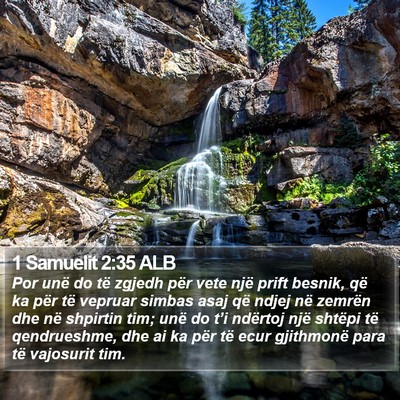 1 Samuelit 2:35 ALB Bible Verse Image