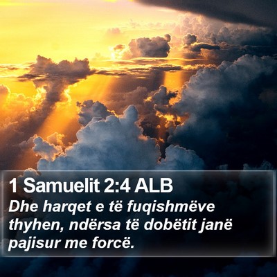 1 Samuelit 2:4 ALB Bible Verse Image