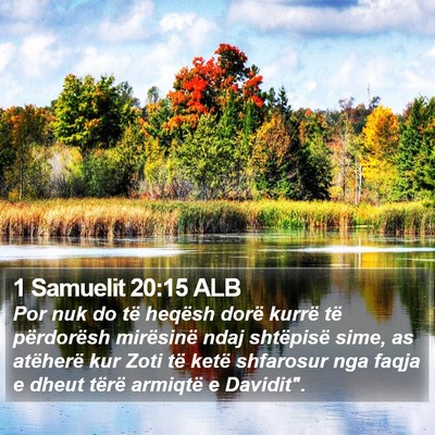 1 Samuelit 20:15 ALB Bible Verse Image
