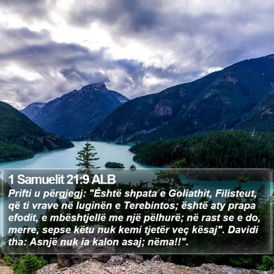 1 Samuelit 21:9 ALB Bible Verse Image