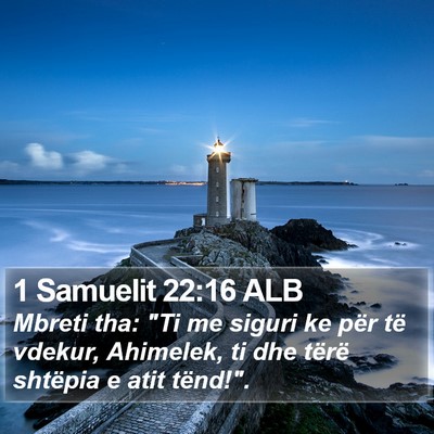 1 Samuelit 22:16 ALB Bible Verse Image