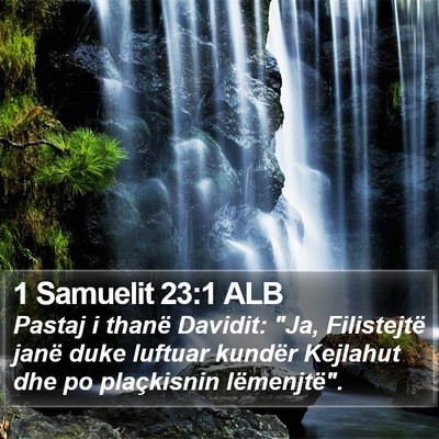 1 Samuelit 23:1 ALB Bible Verse Image