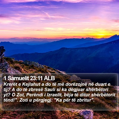 1 Samuelit 23:11 ALB Bible Verse Image