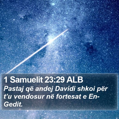 1 Samuelit 23:29 ALB Bible Verse Image