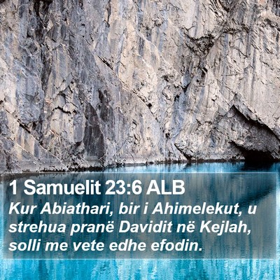 1 Samuelit 23:6 ALB Bible Verse Image