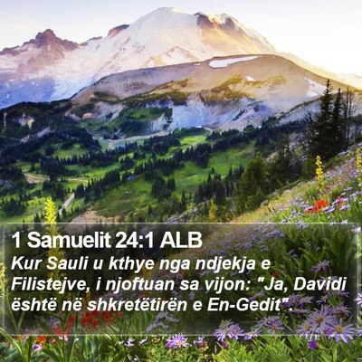 1 Samuelit 24:1 ALB Bible Verse Image