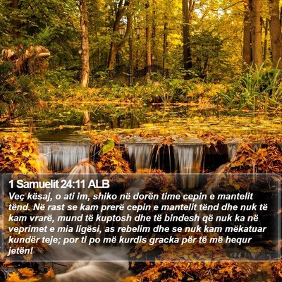 1 Samuelit 24:11 ALB Bible Verse Image