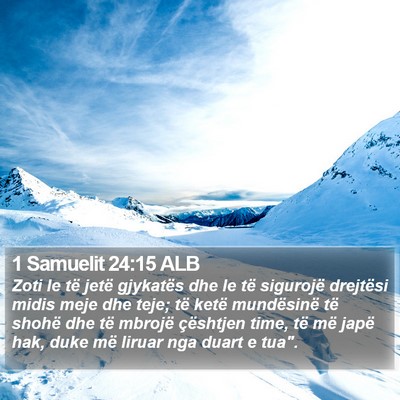 1 Samuelit 24:15 ALB Bible Verse Image