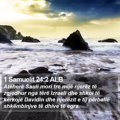 1 Samuelit 24:2 ALB Bible Verse Image