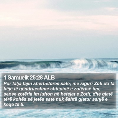 1 Samuelit 25:28 ALB Bible Verse Image