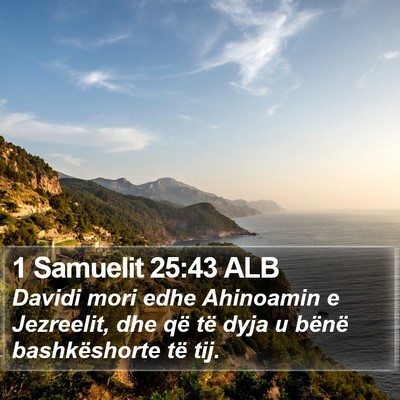 1 Samuelit 25:43 ALB Bible Verse Image