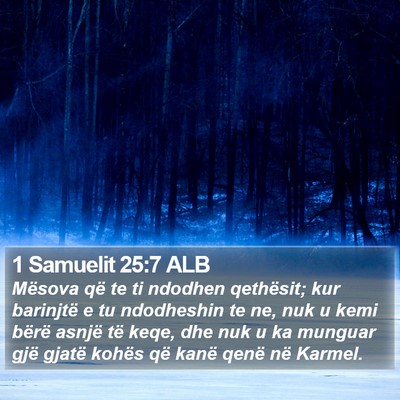 1 Samuelit 25:7 ALB Bible Verse Image