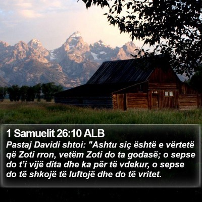 1 Samuelit 26:10 ALB Bible Verse Image