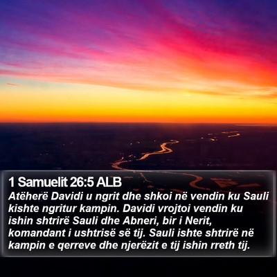 1 Samuelit 26:5 ALB Bible Verse Image