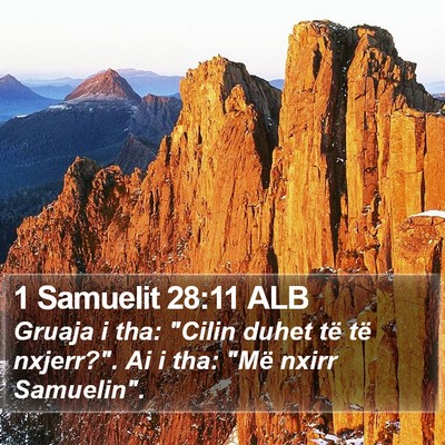1 Samuelit 28:11 ALB Bible Verse Image