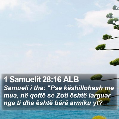 1 Samuelit 28:16 ALB Bible Verse Image