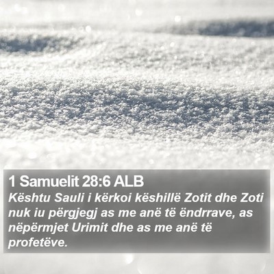 1 Samuelit 28:6 ALB Bible Verse Image