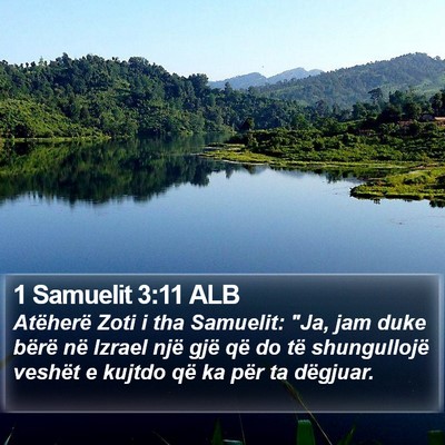 1 Samuelit 3:11 ALB Bible Verse Image