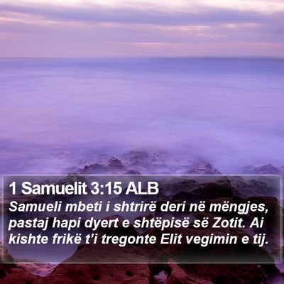 1 Samuelit 3:15 ALB Bible Verse Image