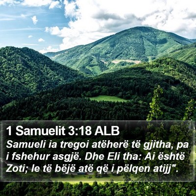 1 Samuelit 3:18 ALB Bible Verse Image