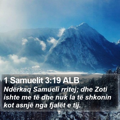 1 Samuelit 3:19 ALB Bible Verse Image