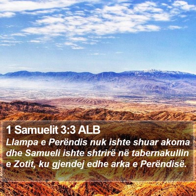 1 Samuelit 3:3 ALB Bible Verse Image