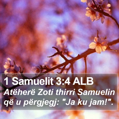 1 Samuelit 3:4 ALB Bible Verse Image