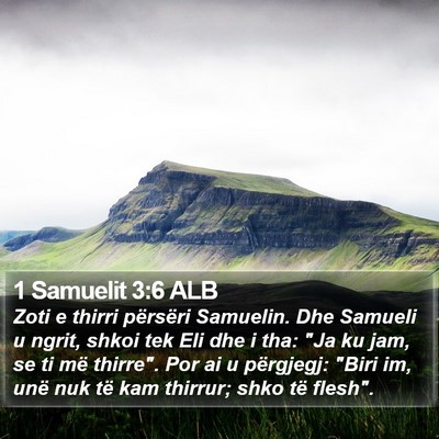 1 Samuelit 3:6 ALB Bible Verse Image