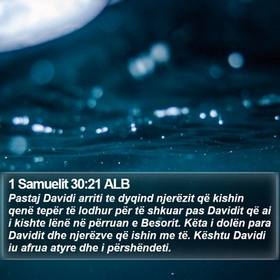 1 Samuelit 30:21 ALB Bible Verse Image